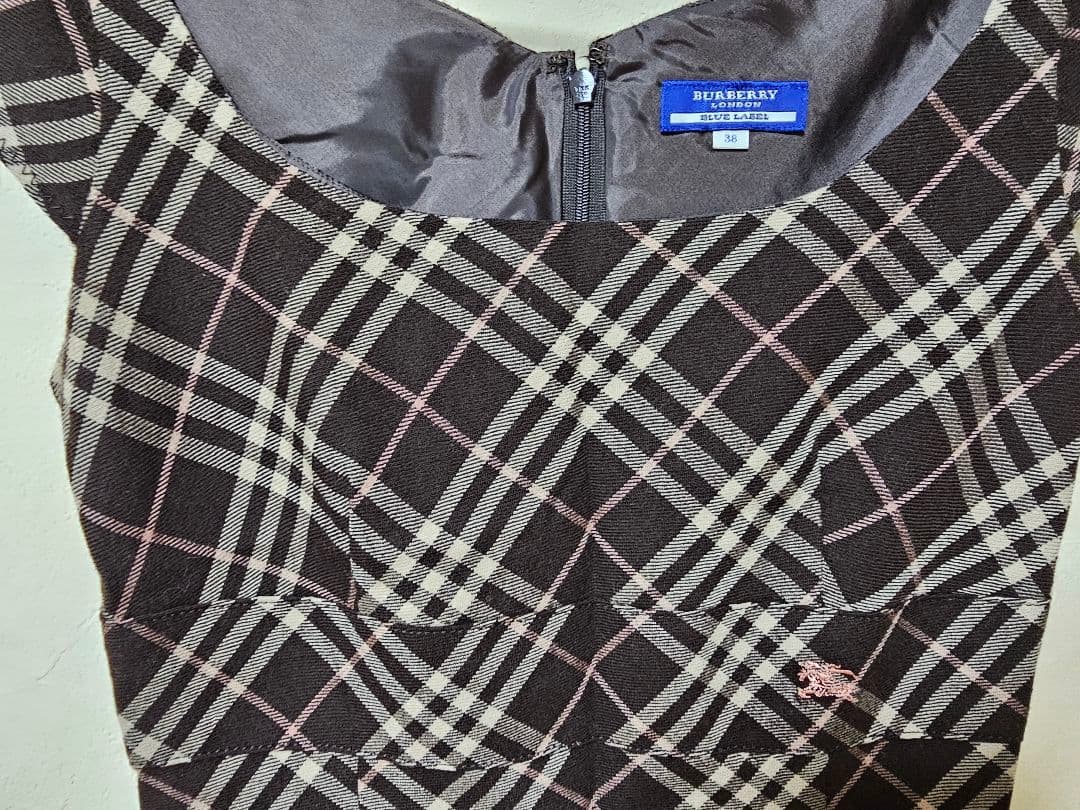 【美品】Burberry ブルーレーベル　チェックワンピース