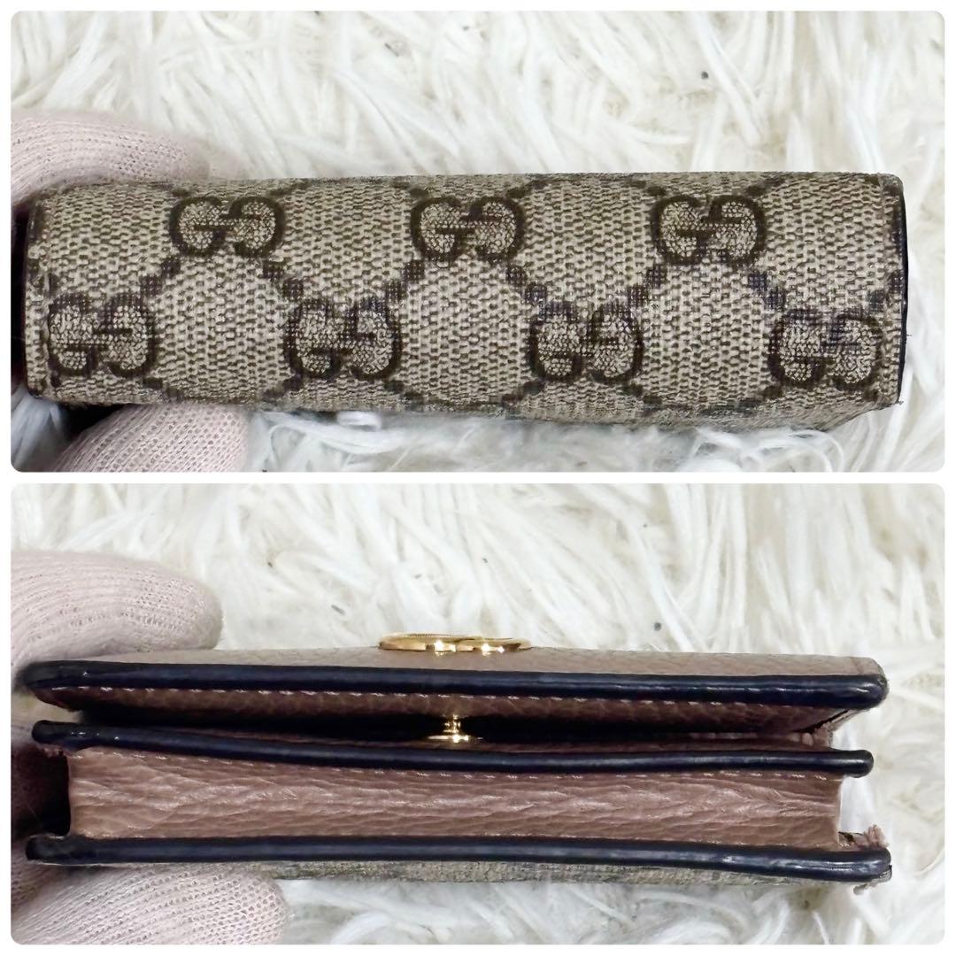美品✨GUCCI カードケース　財布 マーモント GGスプリーム 近年　箱付き