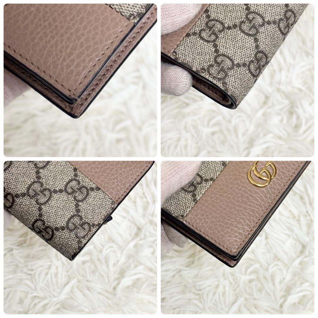美品✨GUCCI カードケース　財布 マーモント GGスプリーム 近年　箱付き