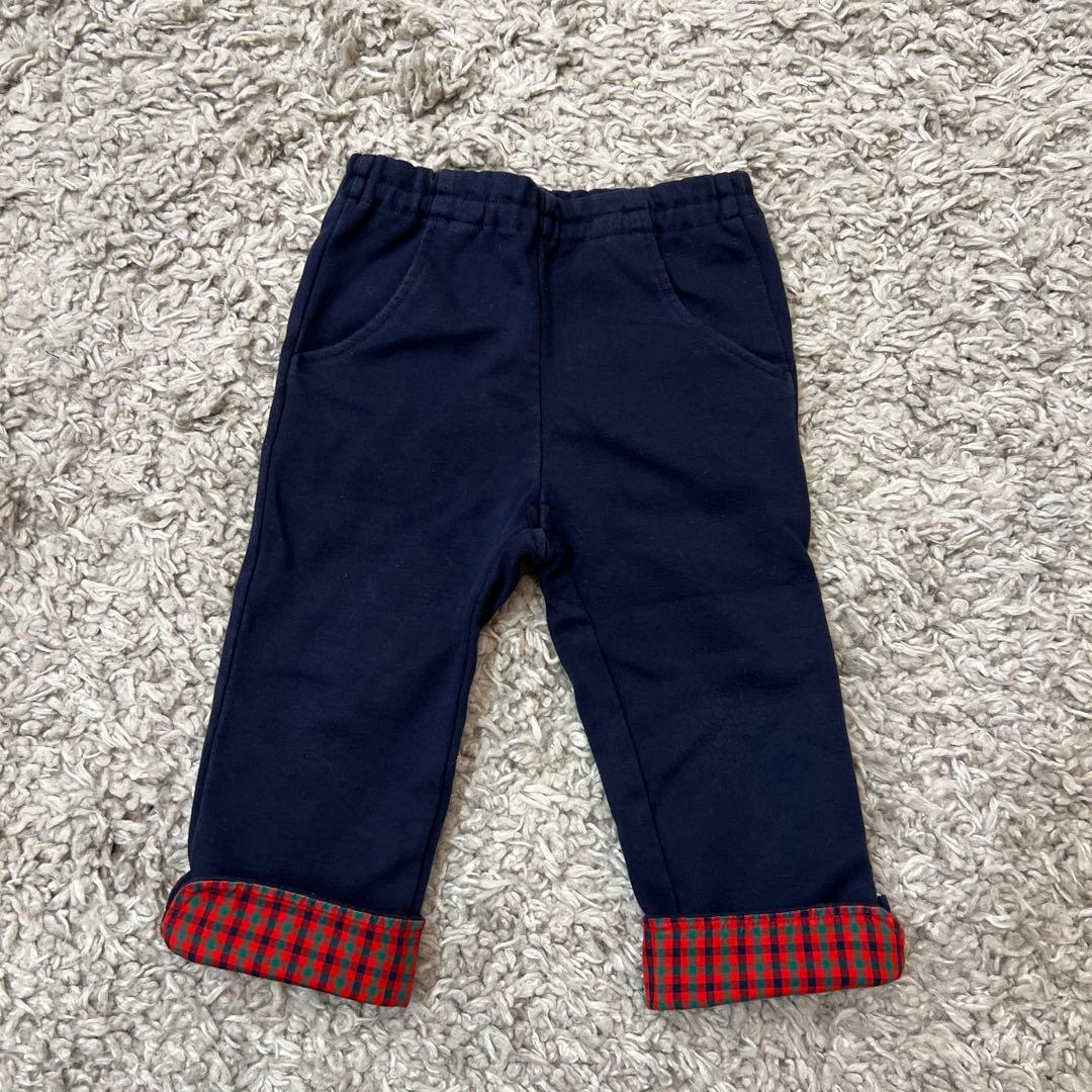 familiar 90cm 現行品ワンピースとズボンのセット