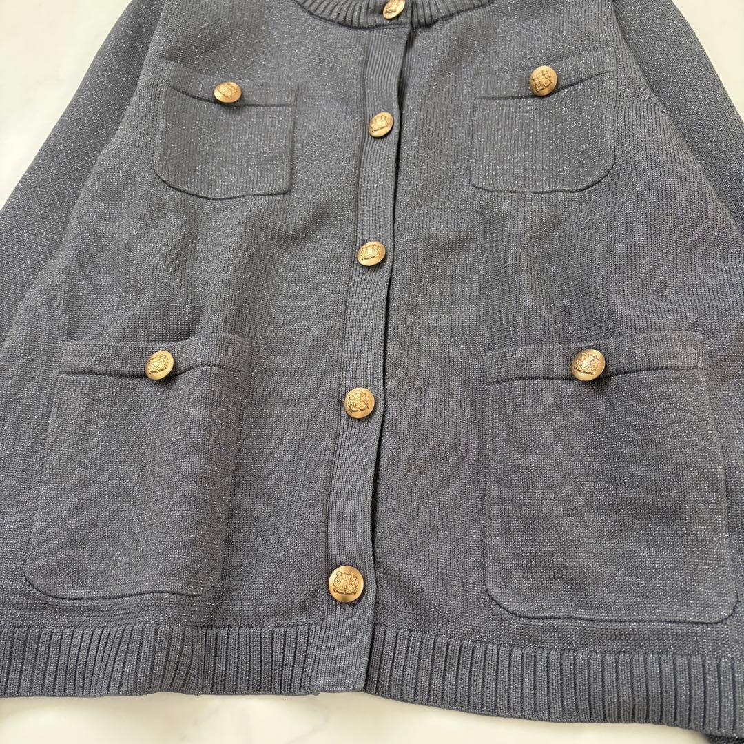 美品　JUSGLITTY 鹿沼さんコラボ　キラキラニットジャケット24SS