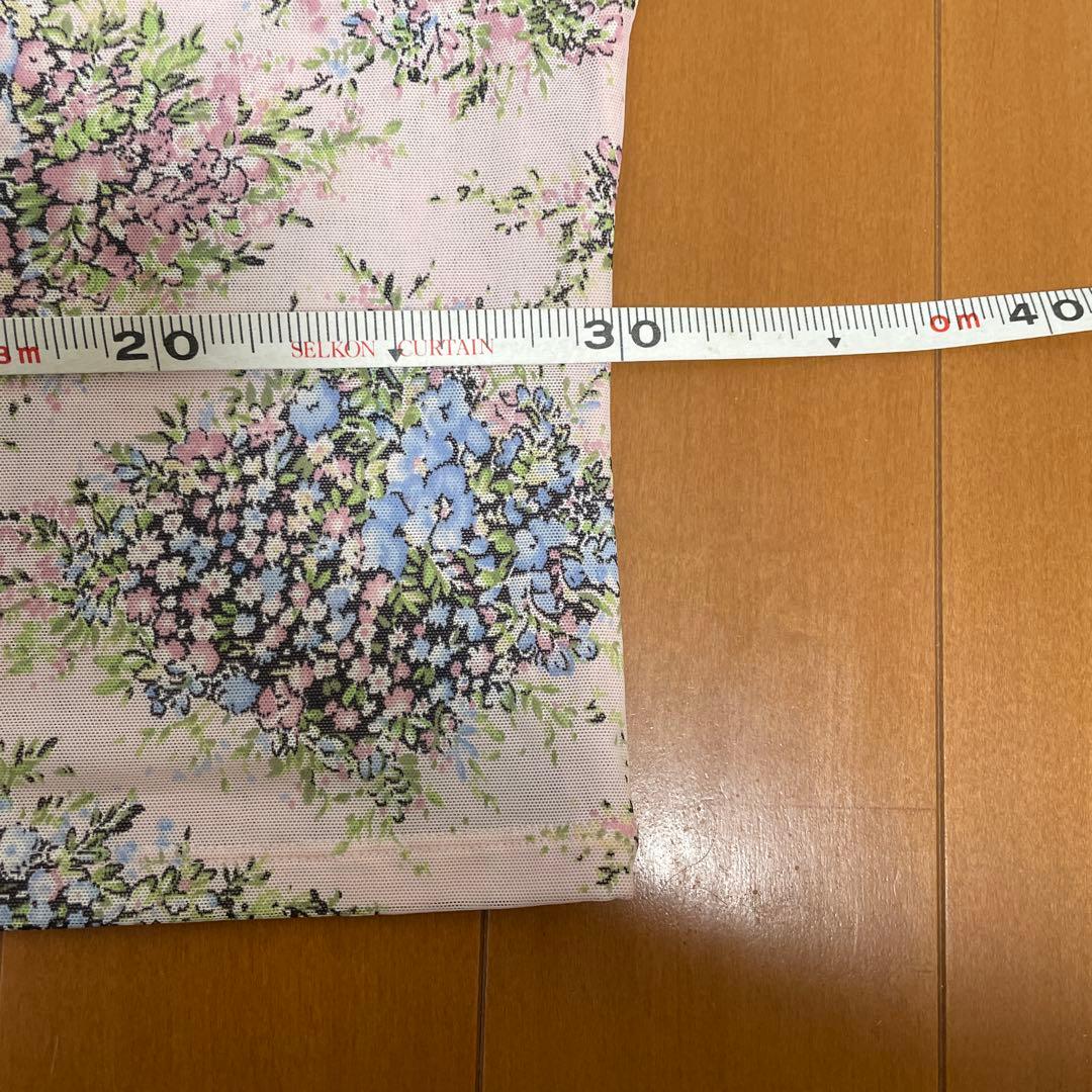 1990年代　美品　アンナモリナーリBLUGIRL 花柄 メッシュトップスD32