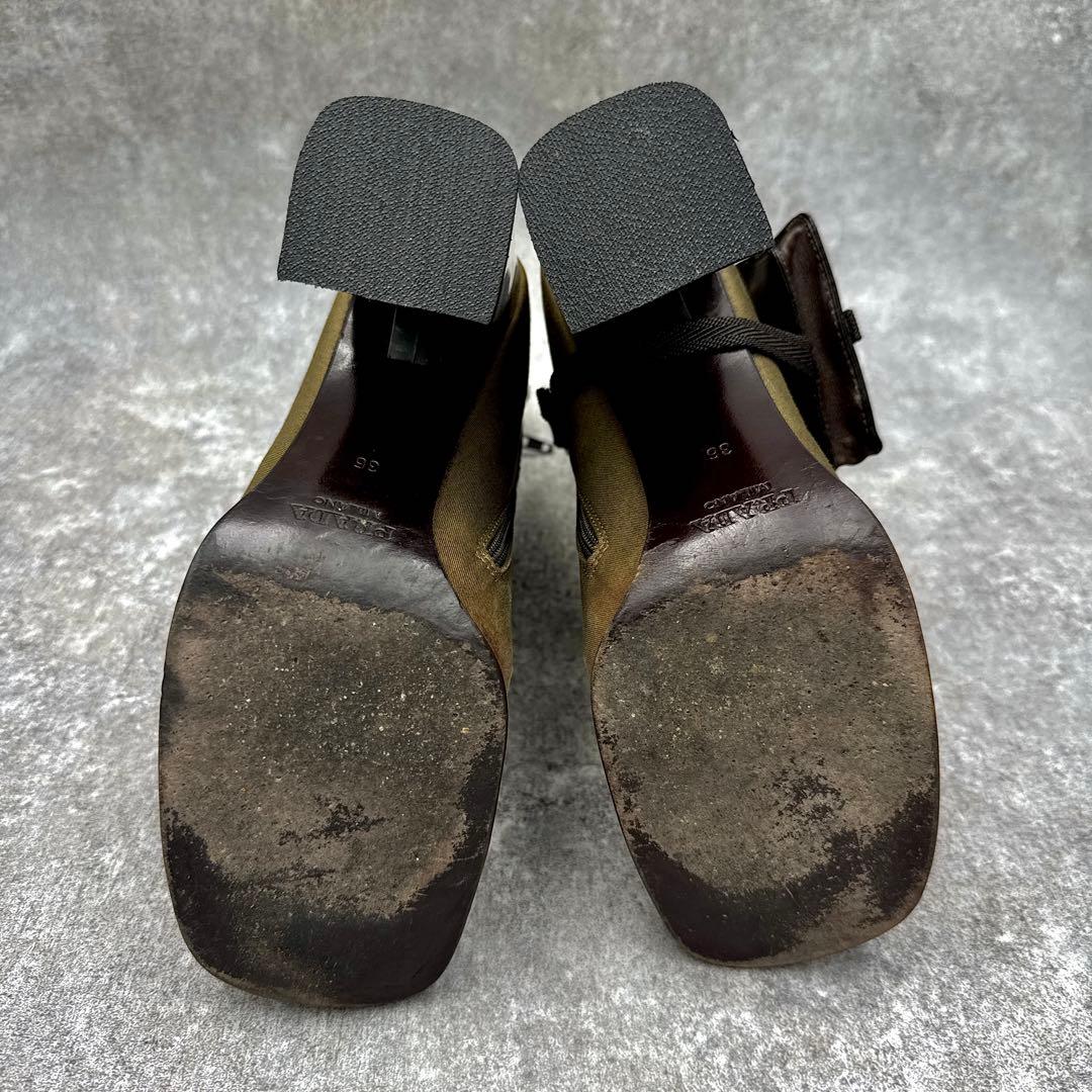 靴 PRADA FW99 DETACHABLE CARGO BAG BOOTS 36