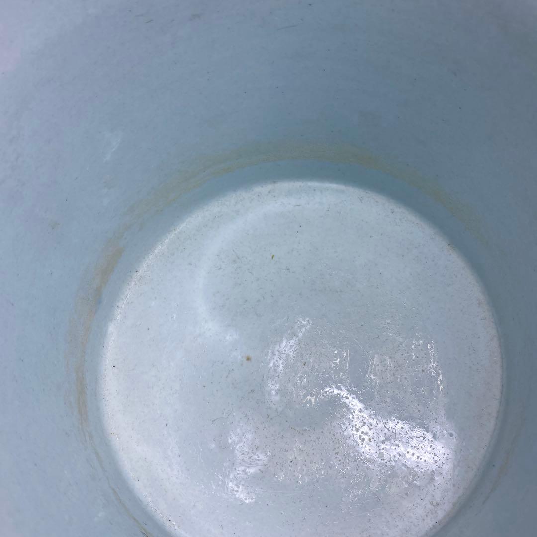 中国清時代　オランダ写青花　水指　高さ約15.8㎝　東さ7-0616☆2F