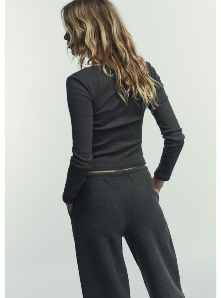 ZARA コンビネーションレーストップジャケット L カーボン 完売品