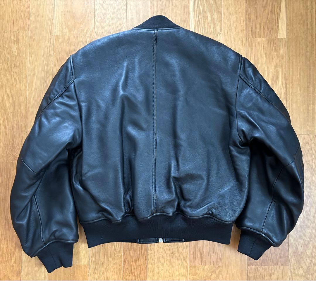 STUSSY LEATHER BUILT BOMBER レザージャケット