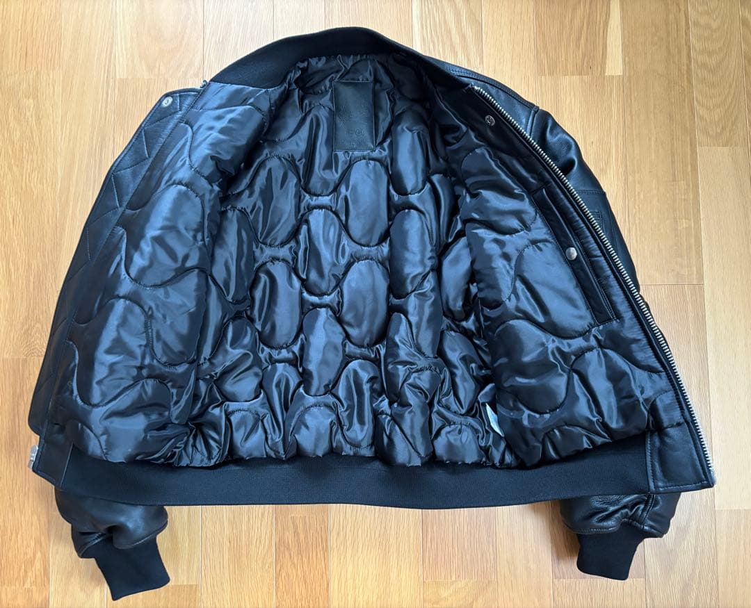 STUSSY LEATHER BUILT BOMBER レザージャケット