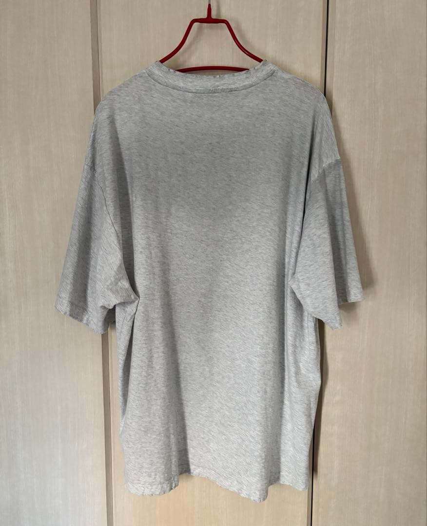 AcneStudios ロゴTシャツ　リラックスユニセックスフィット　グレー