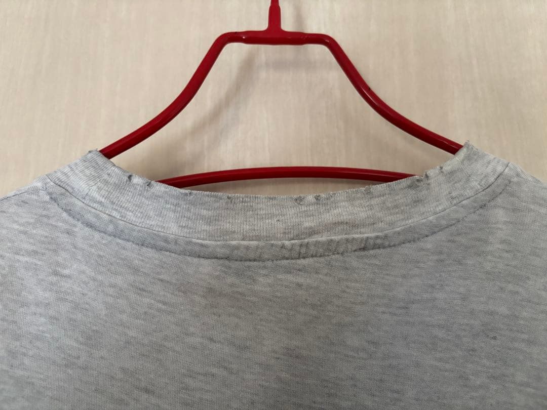 AcneStudios ロゴTシャツ　リラックスユニセックスフィット　グレー