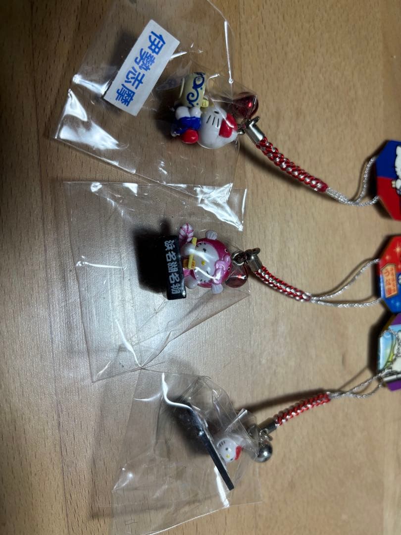 【希少・タグ付】ご当地キティ 根付 3点セット
