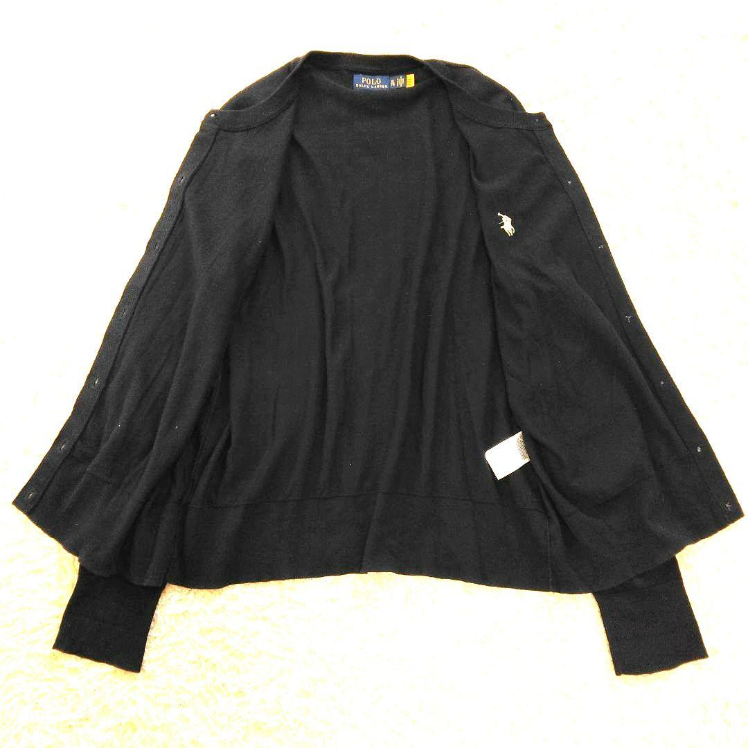 POLO RALPH LAUREN PIMA COTTON 紺 カーディガンXL