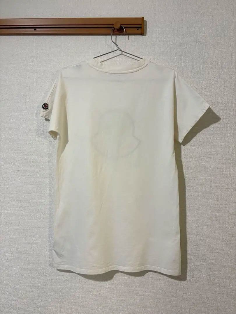 MONCLER ロゴ 半袖　Tシャツ アイボリー　14 160cm相当　希少