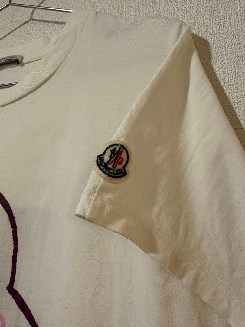 MONCLER ロゴ 半袖　Tシャツ アイボリー　14 160cm相当　希少