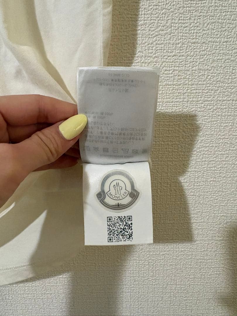 MONCLER ロゴ 半袖　Tシャツ アイボリー　14 160cm相当　希少