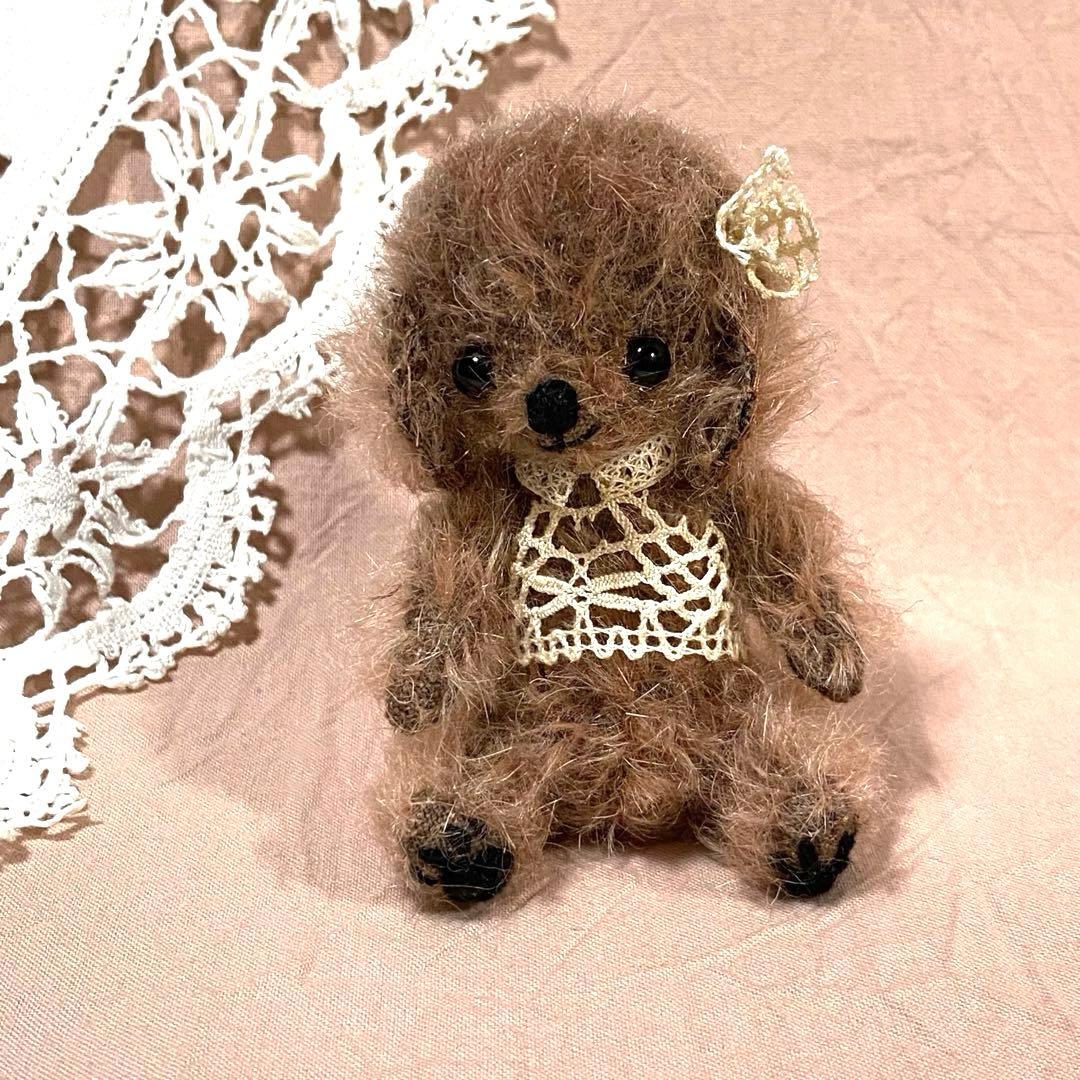 テディベア ハンドメイド ai bear トイプードル 犬 10㎝ 作家 いぬ