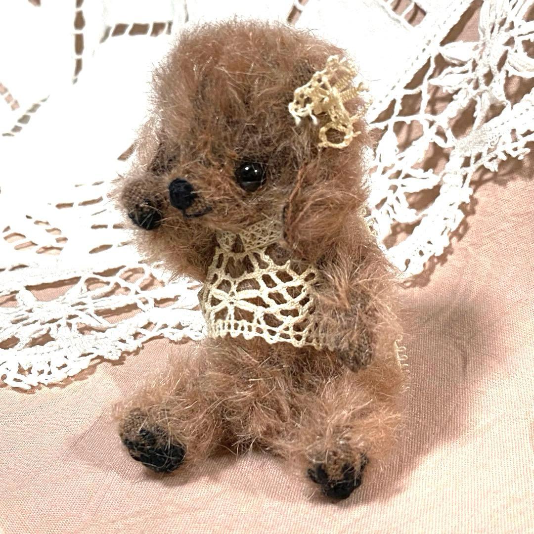 テディベア ハンドメイド ai bear トイプードル 犬 10㎝ 作家 いぬ