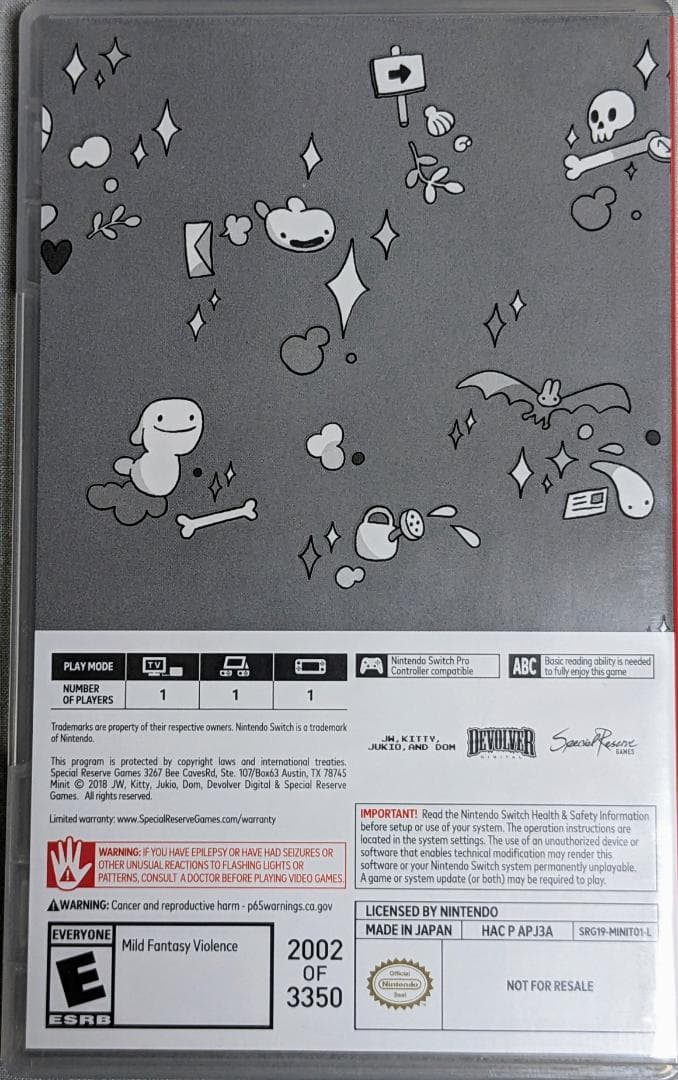 【限定・輸入版】[SRG] Minit