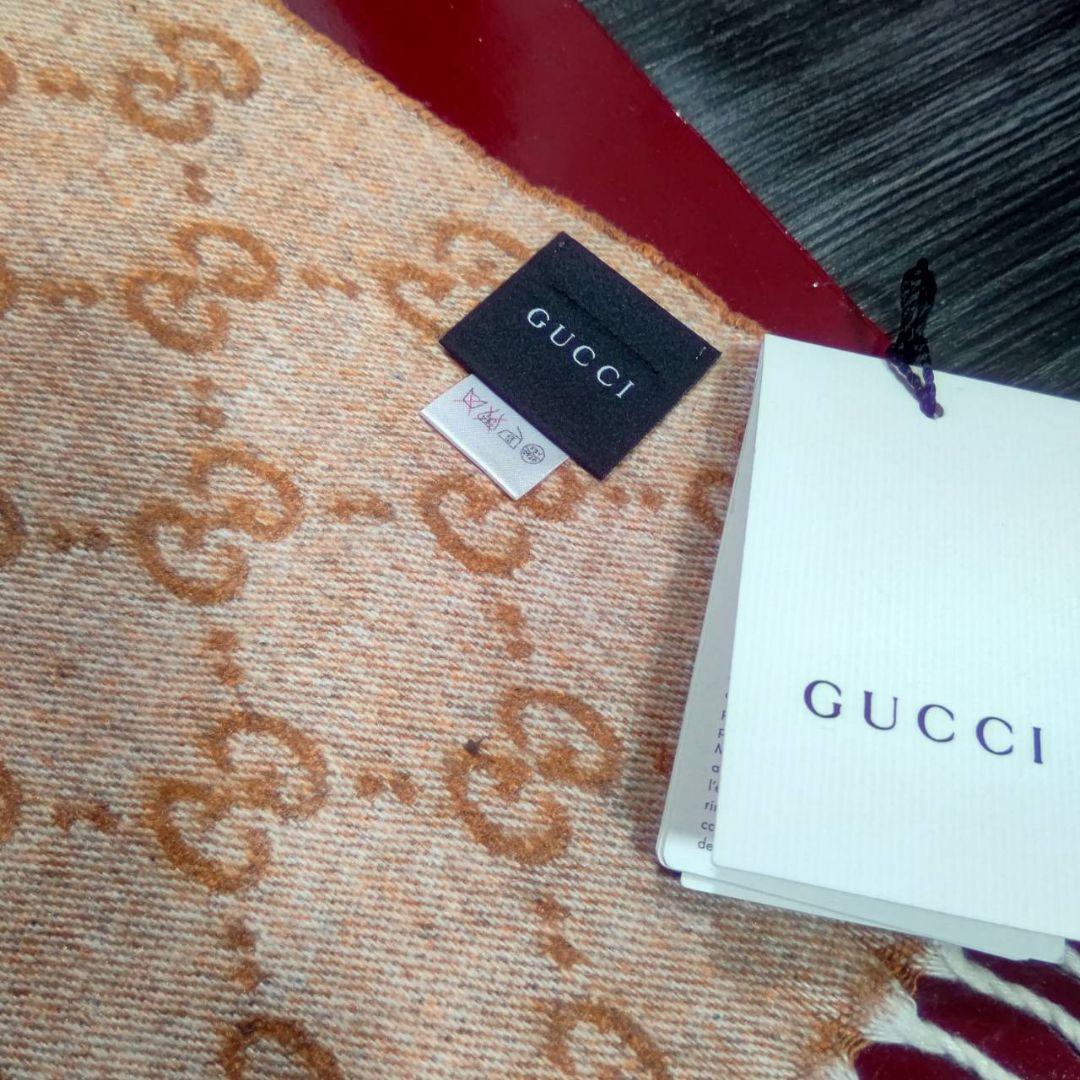 ❤新品箱袋付き❤GUCCI マフラー ストール ショール スカーフ❤オレンジ❤