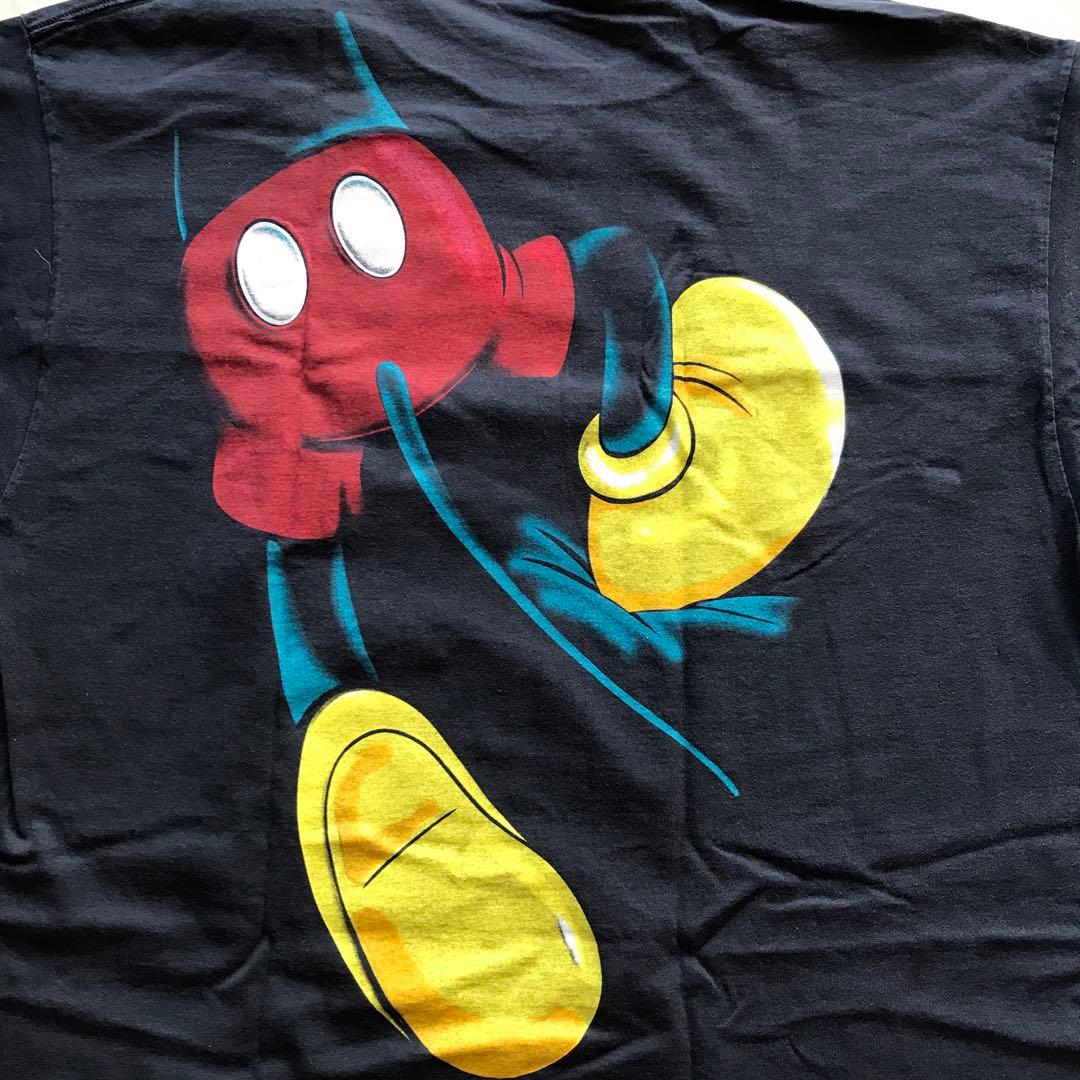 001 ミッキー mickey 90年代ヴィンテージ 突き抜け Tシャツ