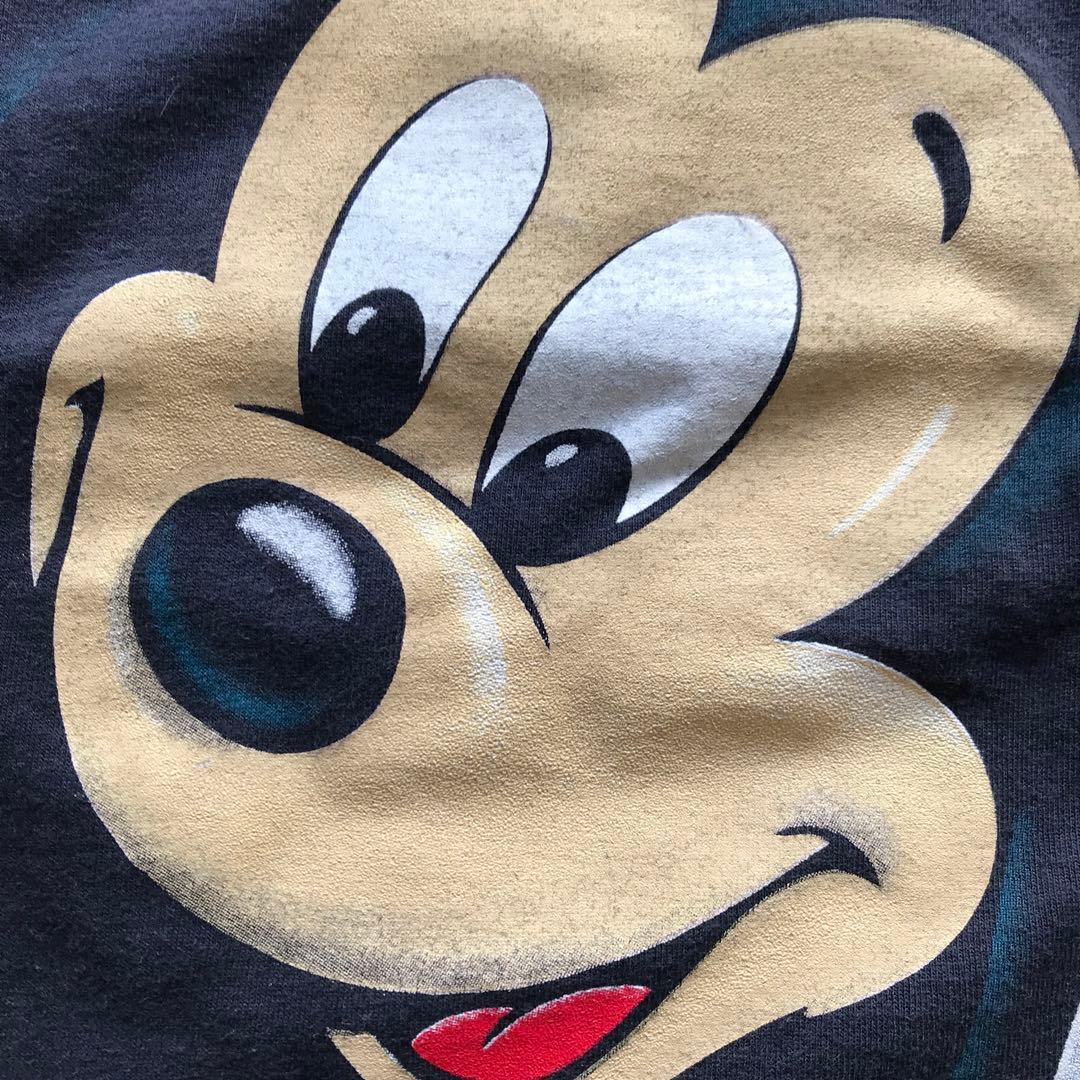 001 ミッキー mickey 90年代ヴィンテージ 突き抜け Tシャツ