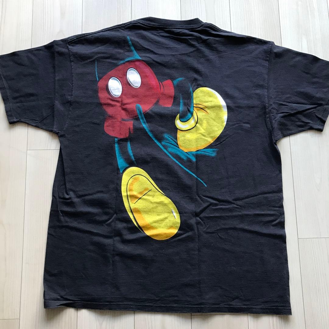 001 ミッキー mickey 90年代ヴィンテージ 突き抜け Tシャツ