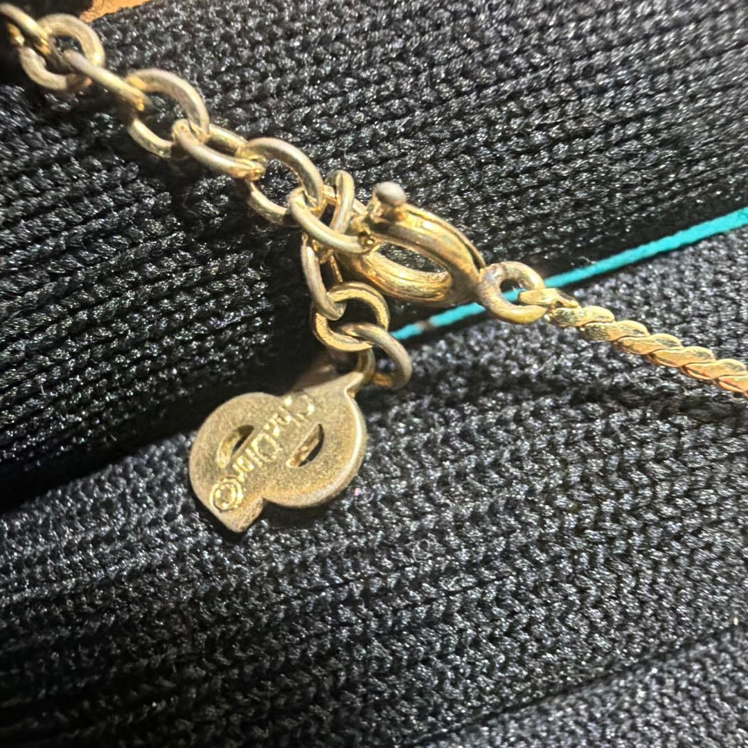 極美品✨ Christian Dior ディオール　CDロゴ　ネックレス　金