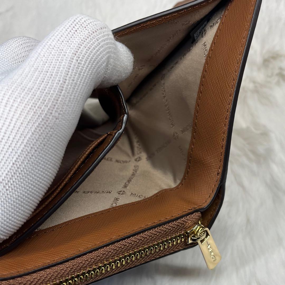 【未使用】MICHAEL KORS 二つ折り財布 ブラウン