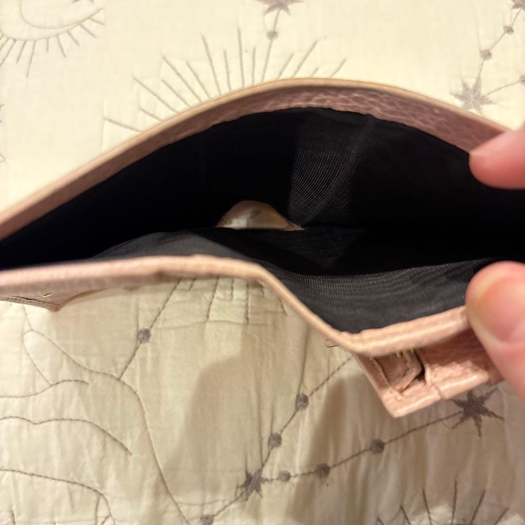 Gucci GG マーモント ピンクレザー二つ折り財布