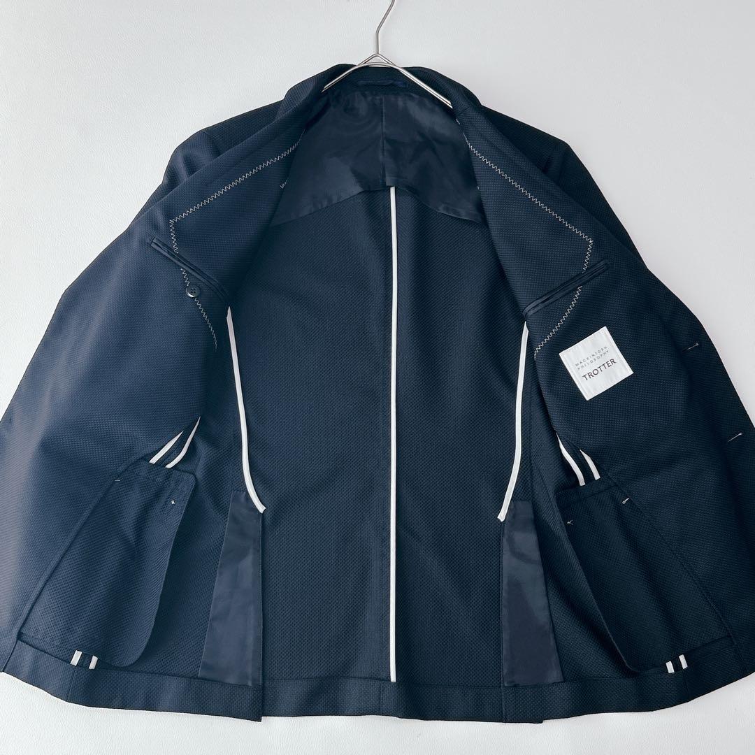 美品 マッキントッシュフィロソフィー　TROTTER テーラードジャケット　紺