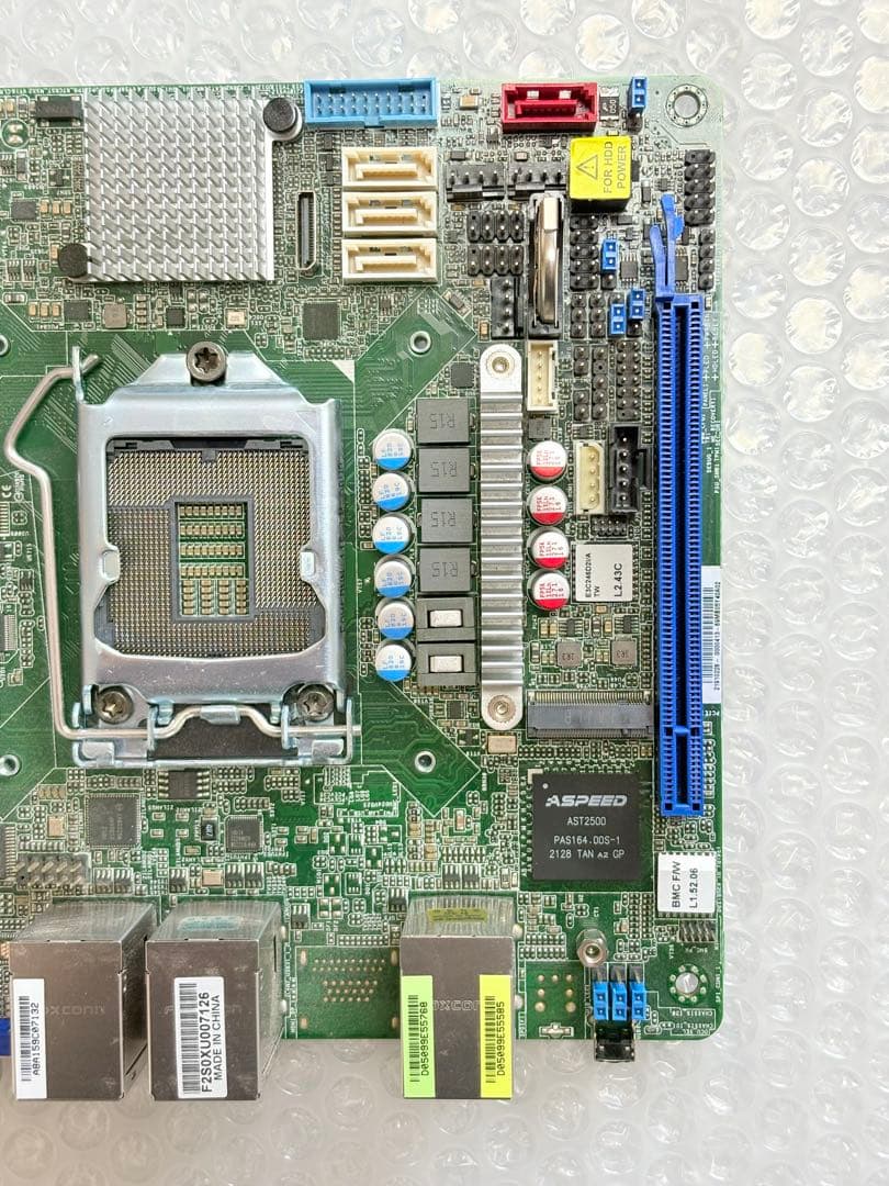 ★IPMI搭載★Asrock Rack E3C246D2I Mini-ITX