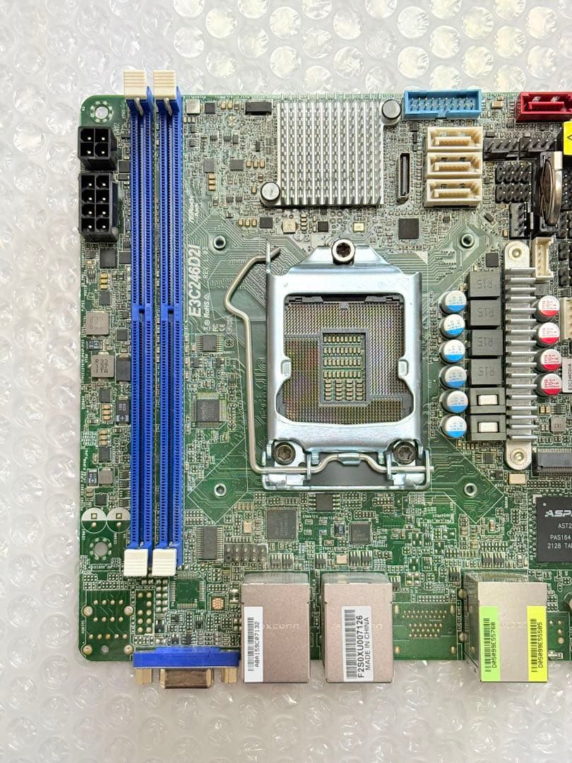 ★IPMI搭載★Asrock Rack E3C246D2I Mini-ITX