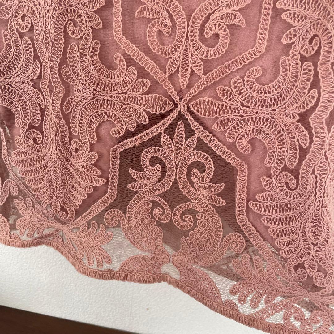 タダシショージ　tadashi shoji レース ワンピース ドレス ピンク