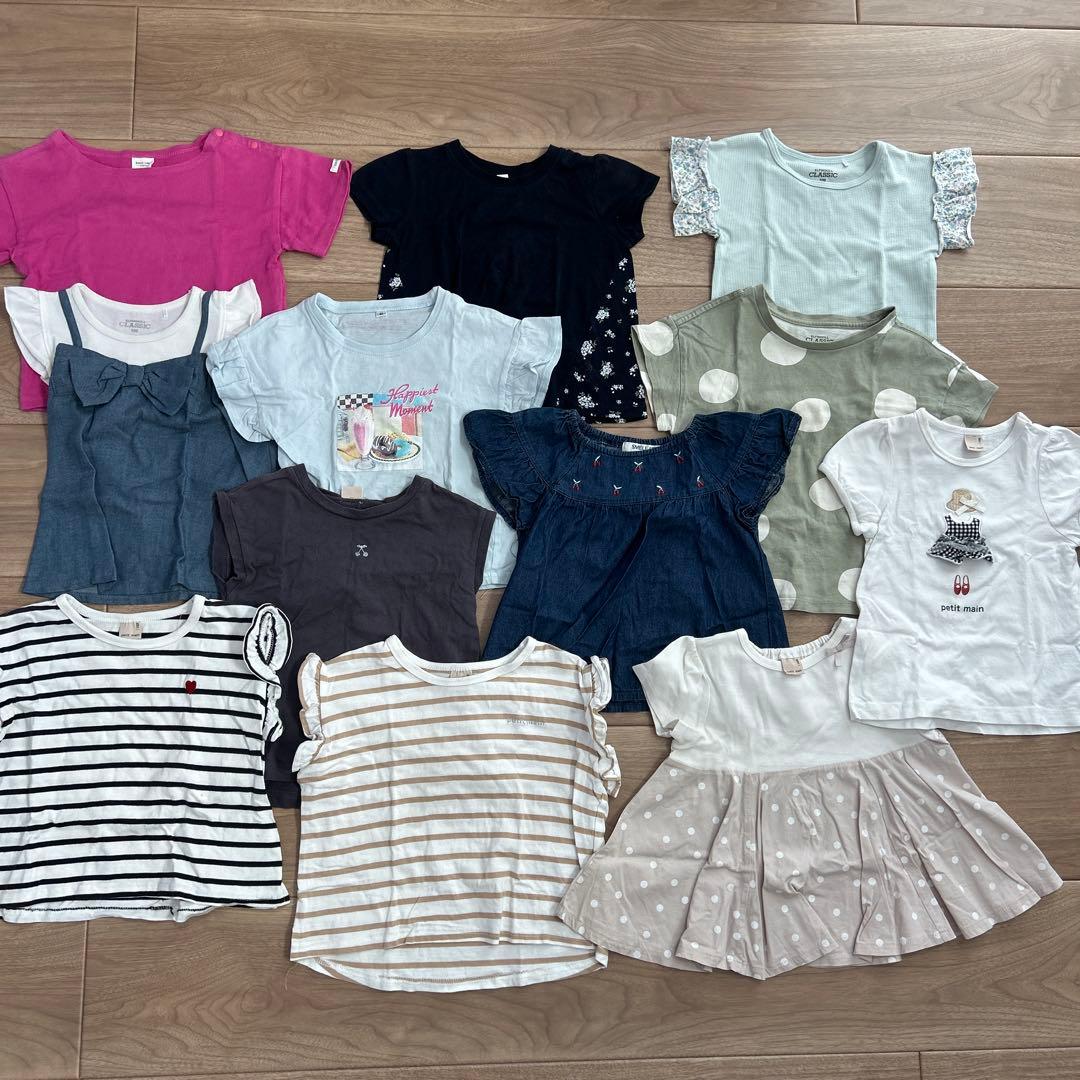 【まとめ売り、おまけあり】保育園着　女の子　46点　95〜100cm