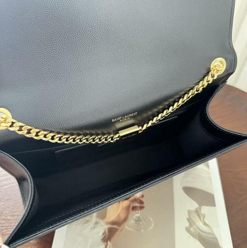 YSL ブラック キルティング ショルダーバッグ~~~