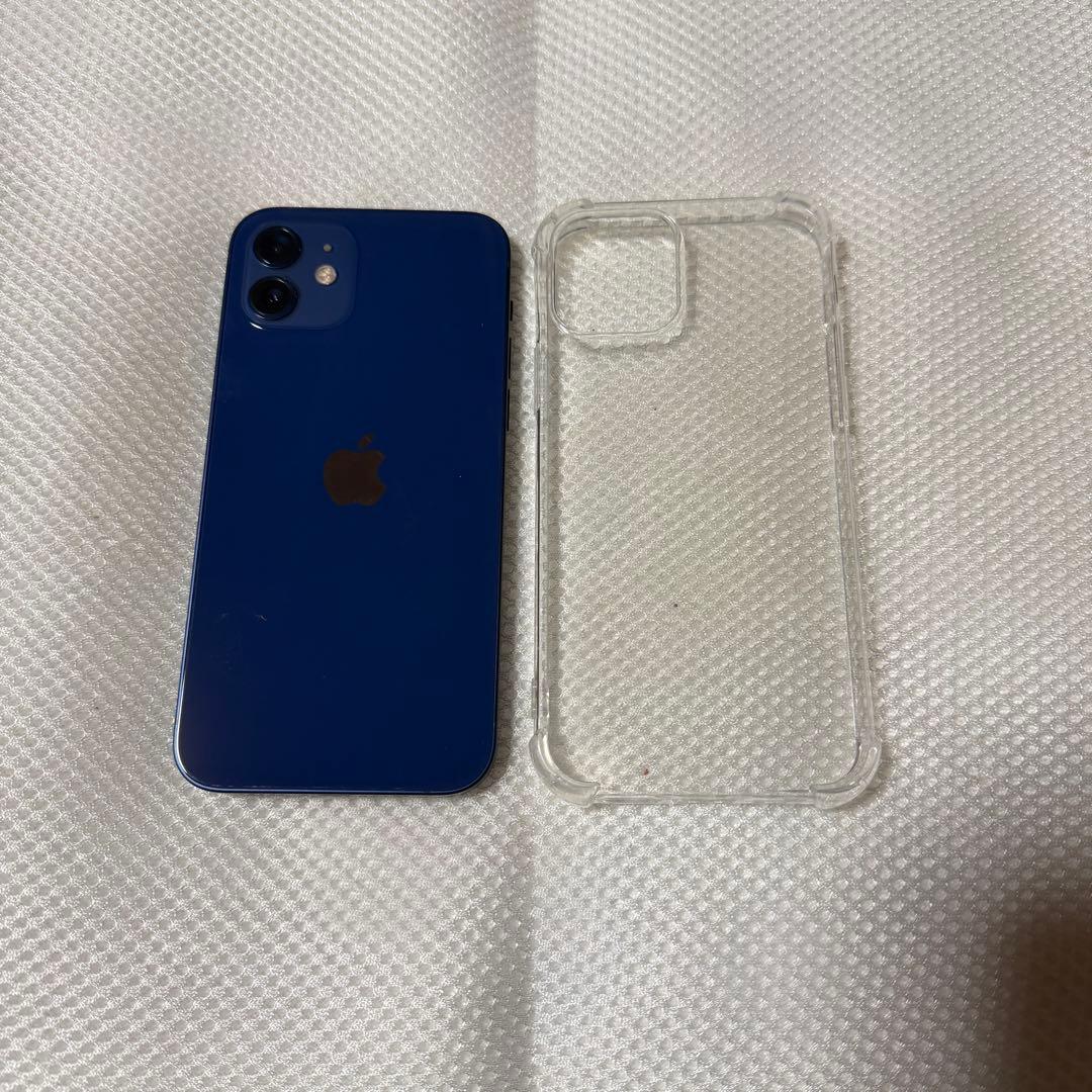美品 SIMフリー iPhone12 128GB ブルー バッテリー100%