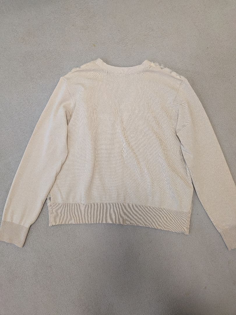 le.coeur blanc ルクールブラン チュール Vネック カーディガン