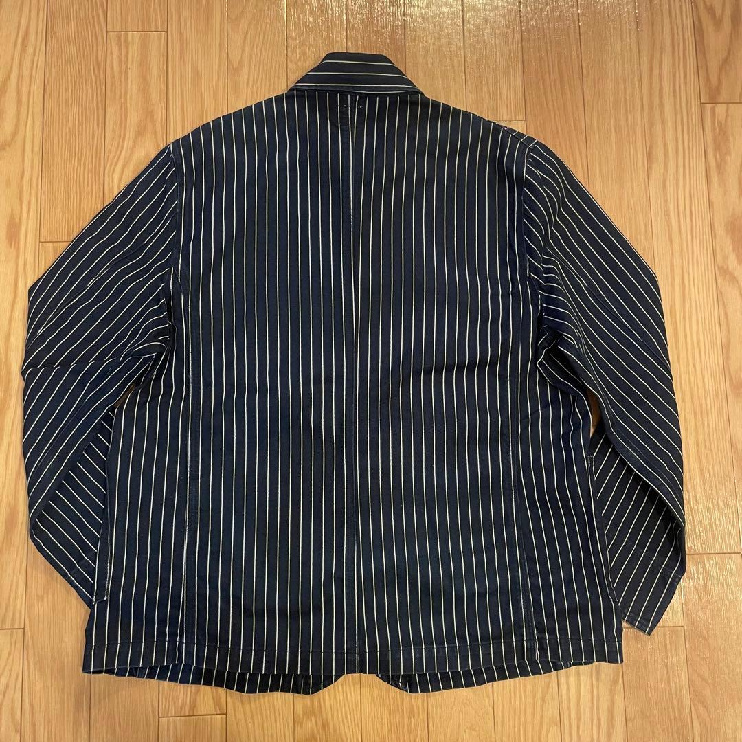 KEY Imperial カバーオール オゥバッシュ ストライプ L