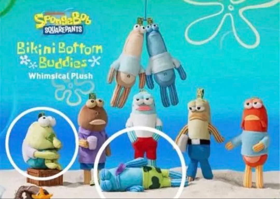 スポンジボブ ポップマート y Fish + Flat Fish
