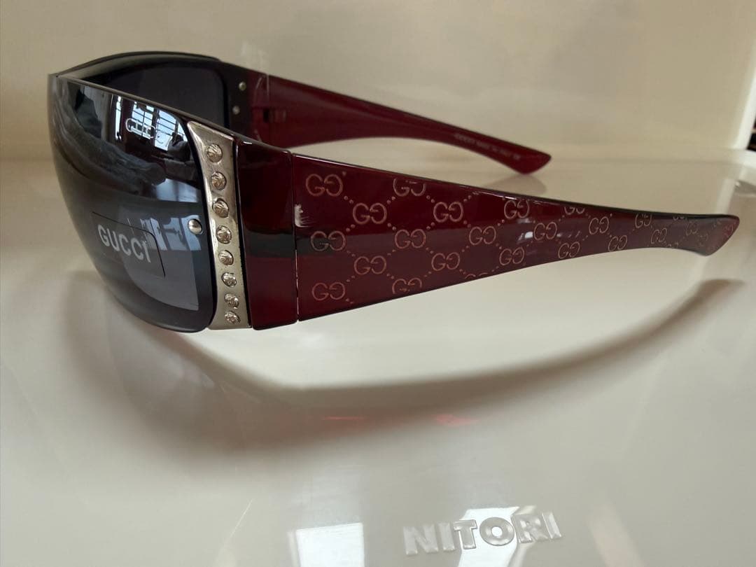 GUCCI サングラス GG9058 C004 シールド型 ケース・クロス付き