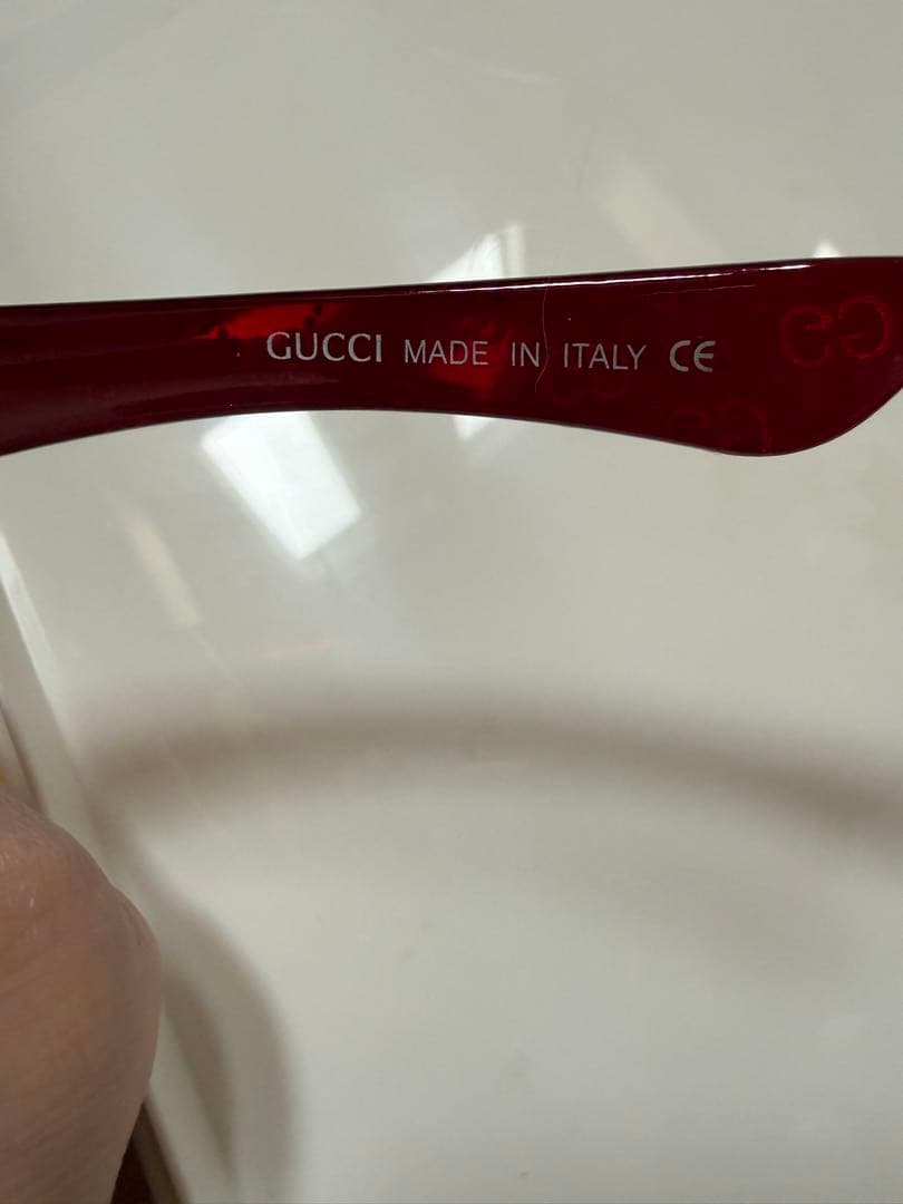 GUCCI サングラス GG9058 C004 シールド型 ケース・クロス付き