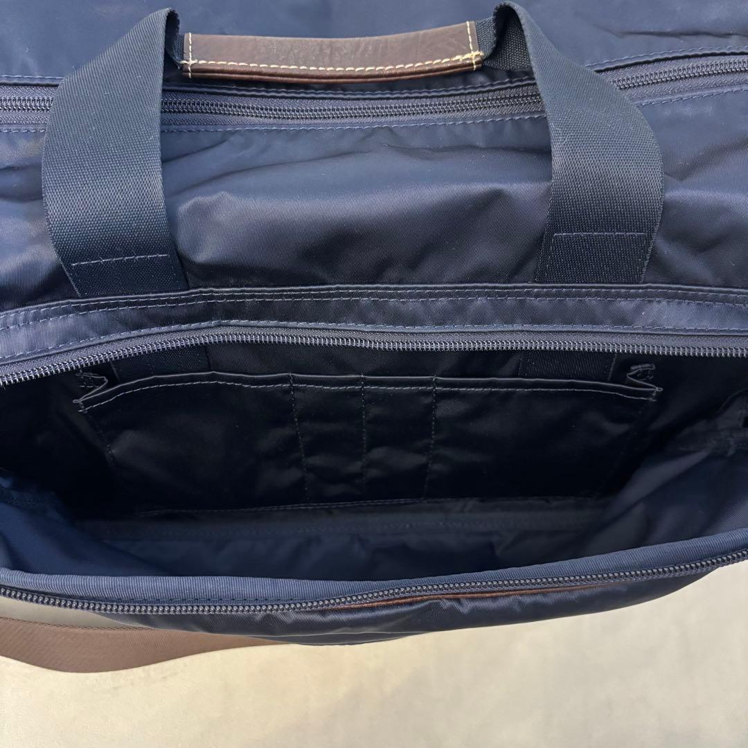 未使用級☆2way PORTER 吉田カバン ダッフルバッグネイビー紺革レザー