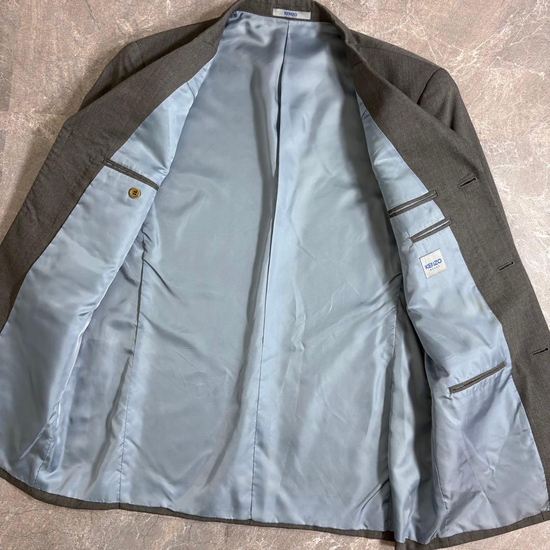 90s KENZO HOMME シングルテーラードジャケット グレー 日本製