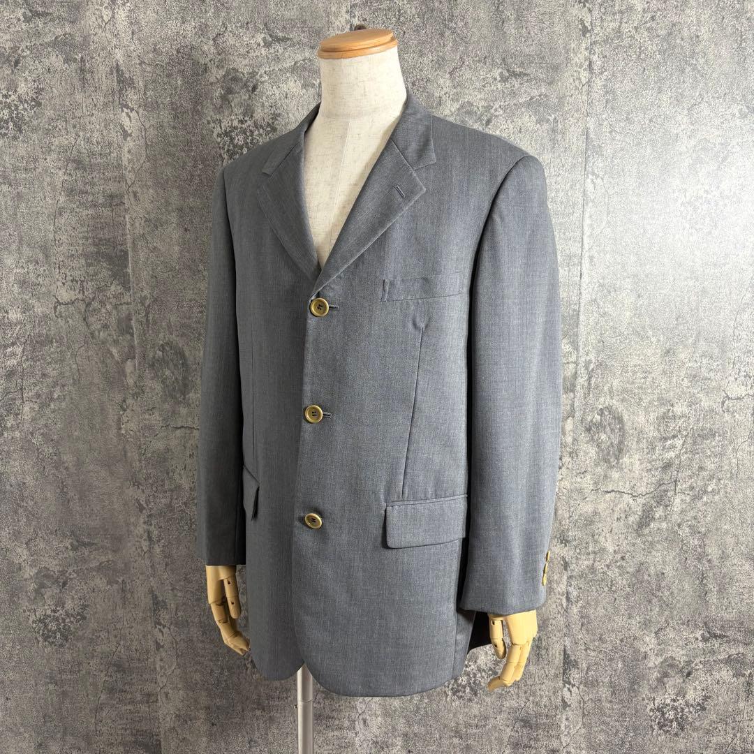 90s KENZO HOMME シングルテーラードジャケット グレー 日本製