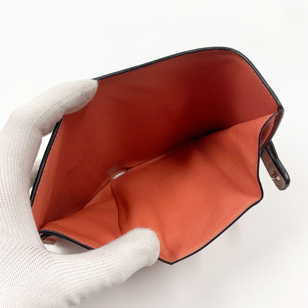 【✨美品✨】ロエベ 三つ折り財布 バーティカルウォレット アナグラム ベージュ