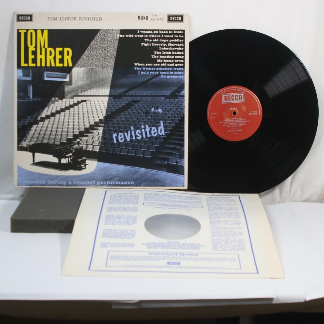 英LP Tom Lehrer Tom Revisited UK初回マト1A/1A