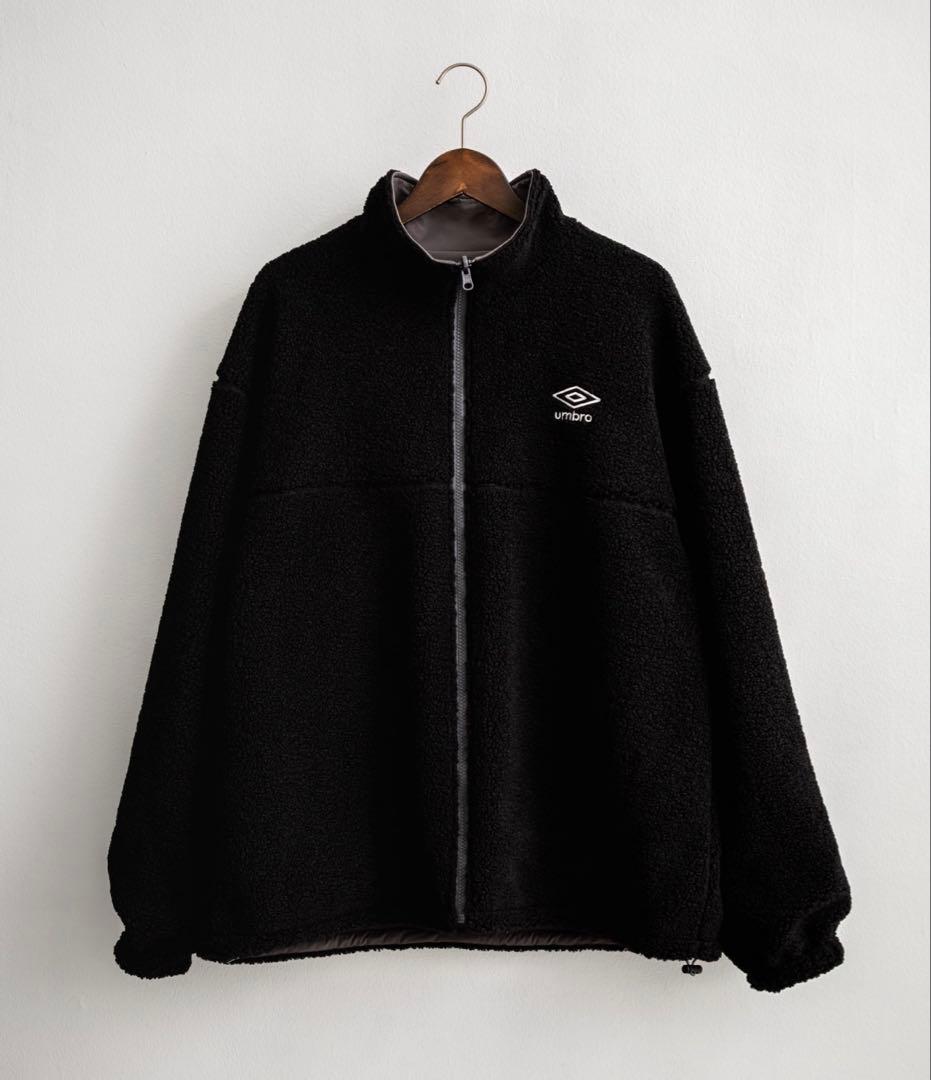 UMBRO 2wayリバーシブルワンポイントロゴ刺繍トラックボアジャケット
