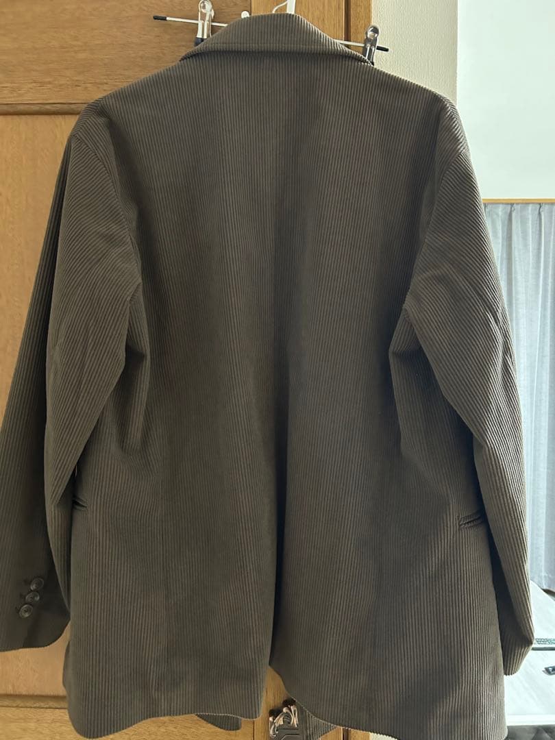 限定展開 ワイドシルエット コーデュロイ セットアップ/テーラードジャケット