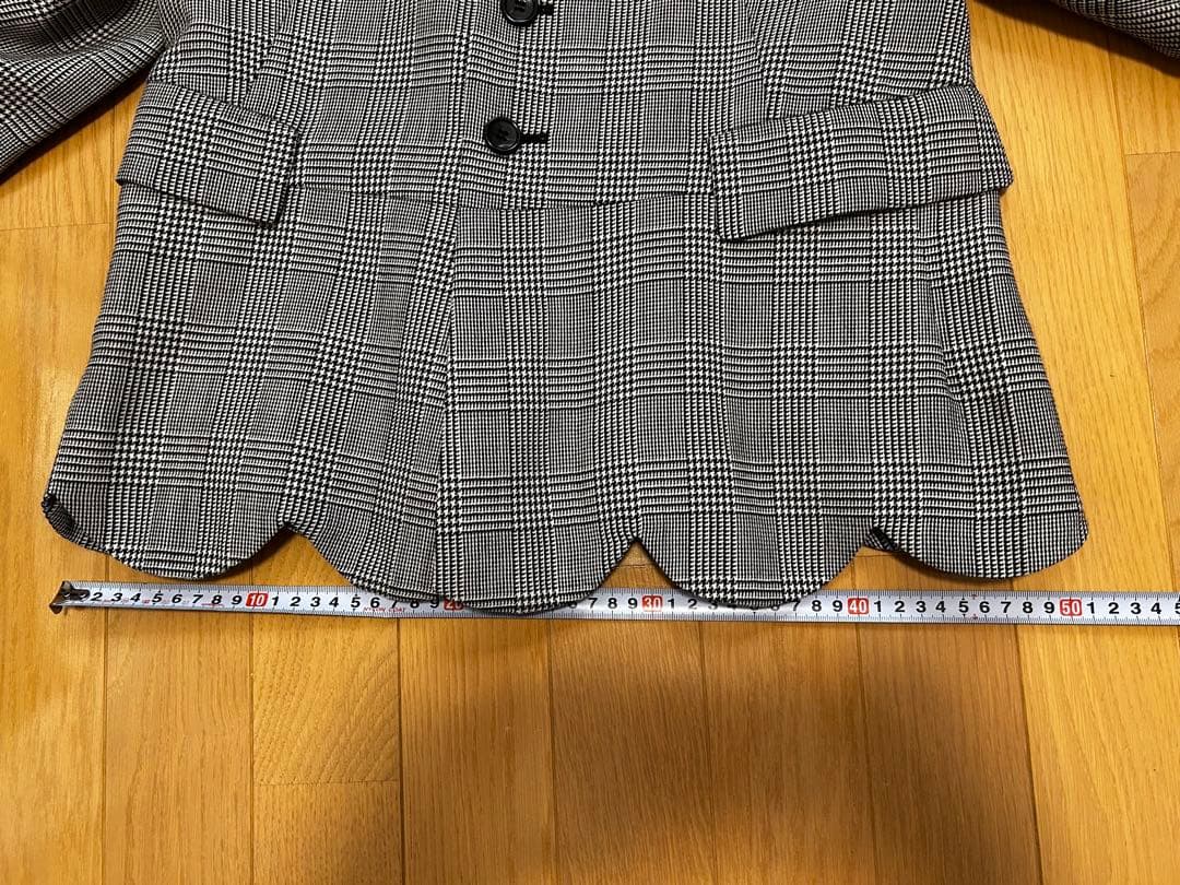COMME des GARCONS　ジャケット　レディース　XSグレー　チェック