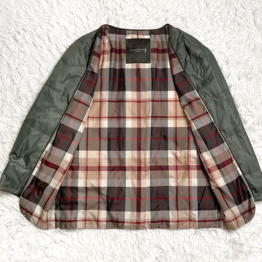 SH 美品✨マッキントッシュ ダウンライナー付きモッズコート チェック柄