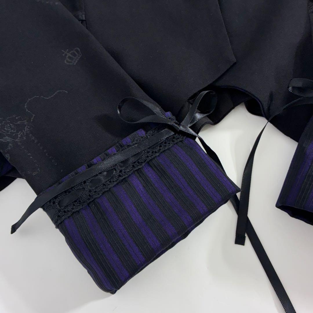 【希少美品】00s h.NAOTO FRILL ジャケット ストライプ y2k
